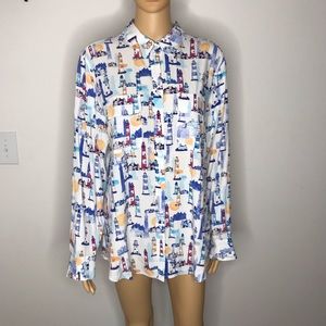 NWT- Chico’s women print shirt